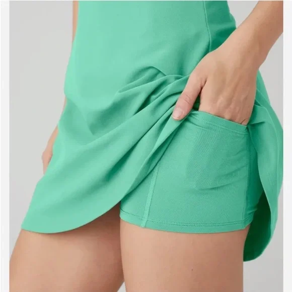 ALO Yoga Green Mini Dress